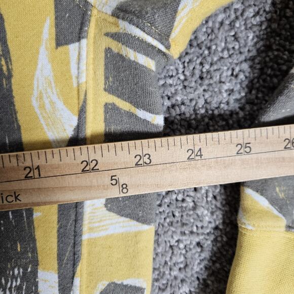 Nike Hoodie Mens Large Yellow AOP Swoosh Logo Pullover DB4607-761 - Picture 6 of 14